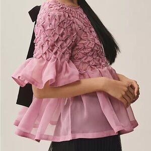 Pink Anthropologie Swing Top!